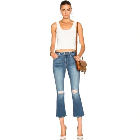 Frame Le Crop Mini Boot Jeans - Picture 2 of 12